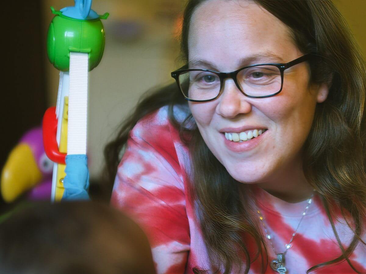A mother in a Room At The Inn class